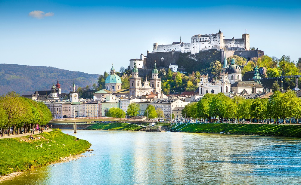 Beautiful view of Salzburg, Austria