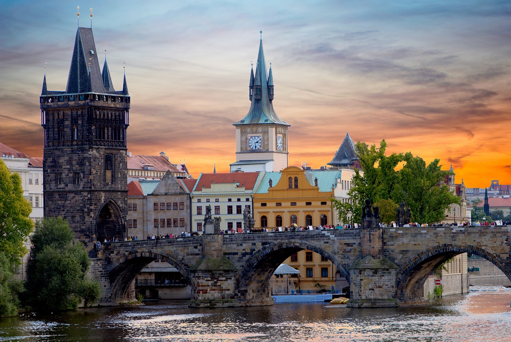 Charles Bridge in Prague, Czech Republic