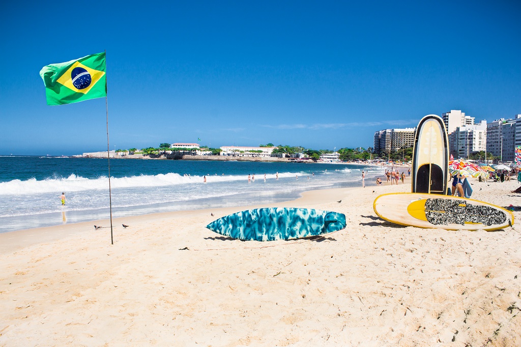 Copacabana Beach, Rio de Janeiro. Brazil