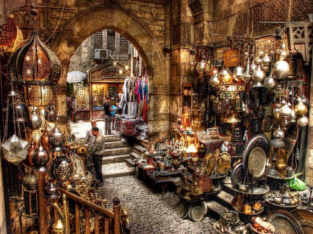 Khan El-Khalili bazár