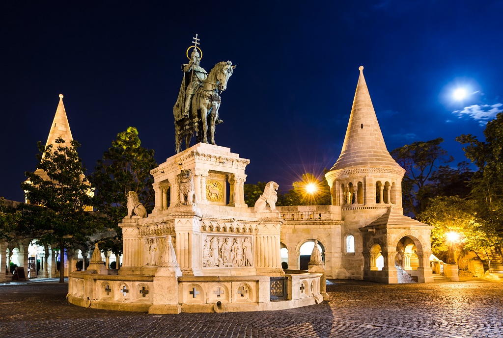 Equestrian statue and monument of Saint Stephen, Budapest, Hungary