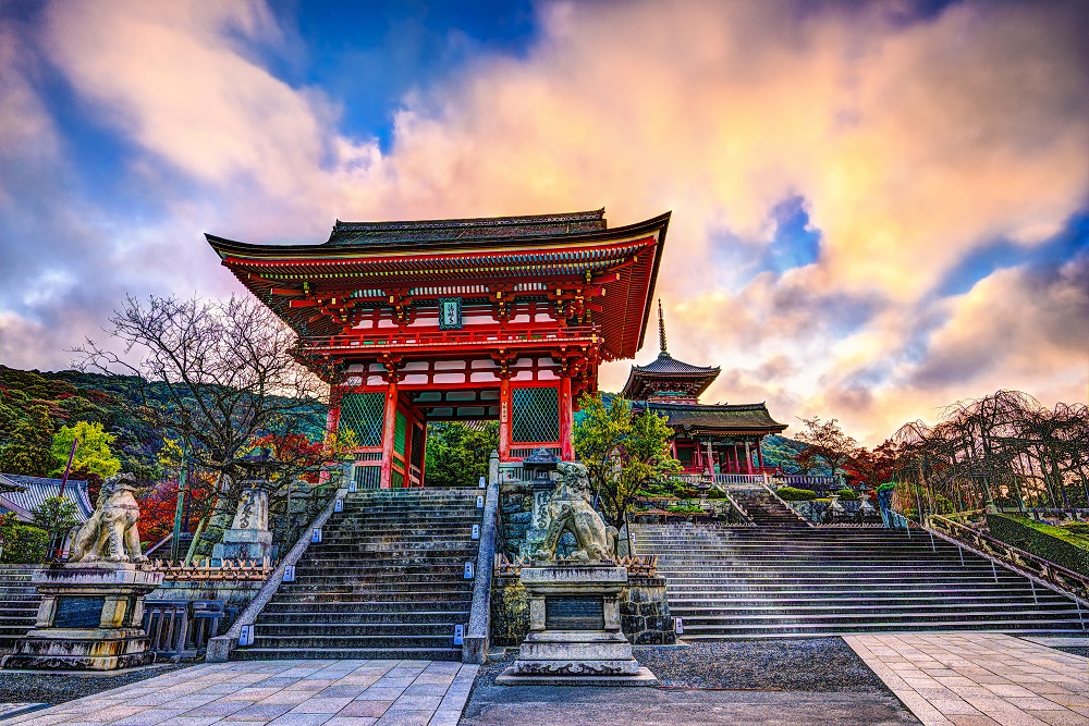 Kiyomizu-dera Temple Gate in Kyoto