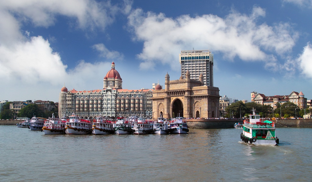 Mumbai India with Gateway and Hotel